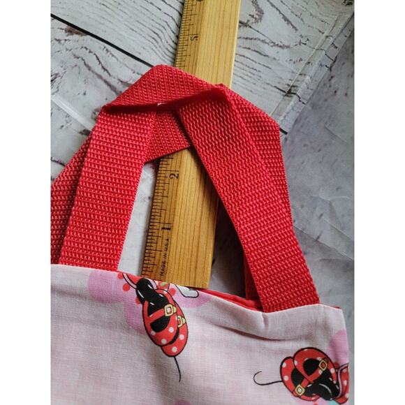 Minnie Mouse Crayon Holder Coloring Tote Bag Handmade Childrens Bag - Picture 5 of 7